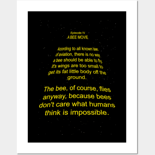 Bee Movie Opening Crawl Posters and Art